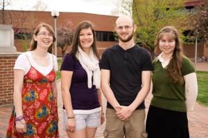 Truman Fulbright, recipients, from left to right: Ashley Kleiner, Clara Dahmer, Shawn Bodden and Hope Schaeffer. Not pictured: Bethany Hoekzema.