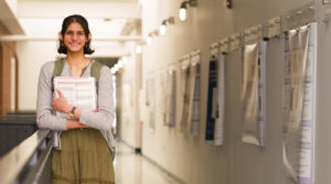 Suhani Patel pictured in hallway