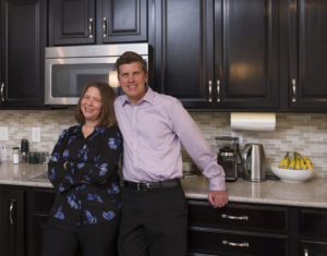 Dana and Tony Vazzana in their kitchen
